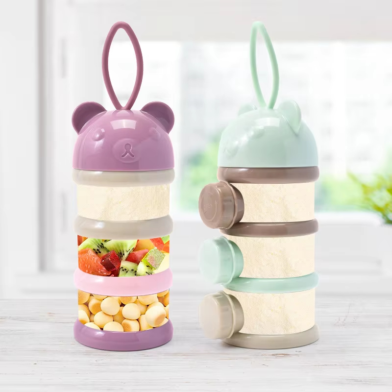 Baby Food Dispenser - 3/4Layer Baby Portable Baby Food Storag