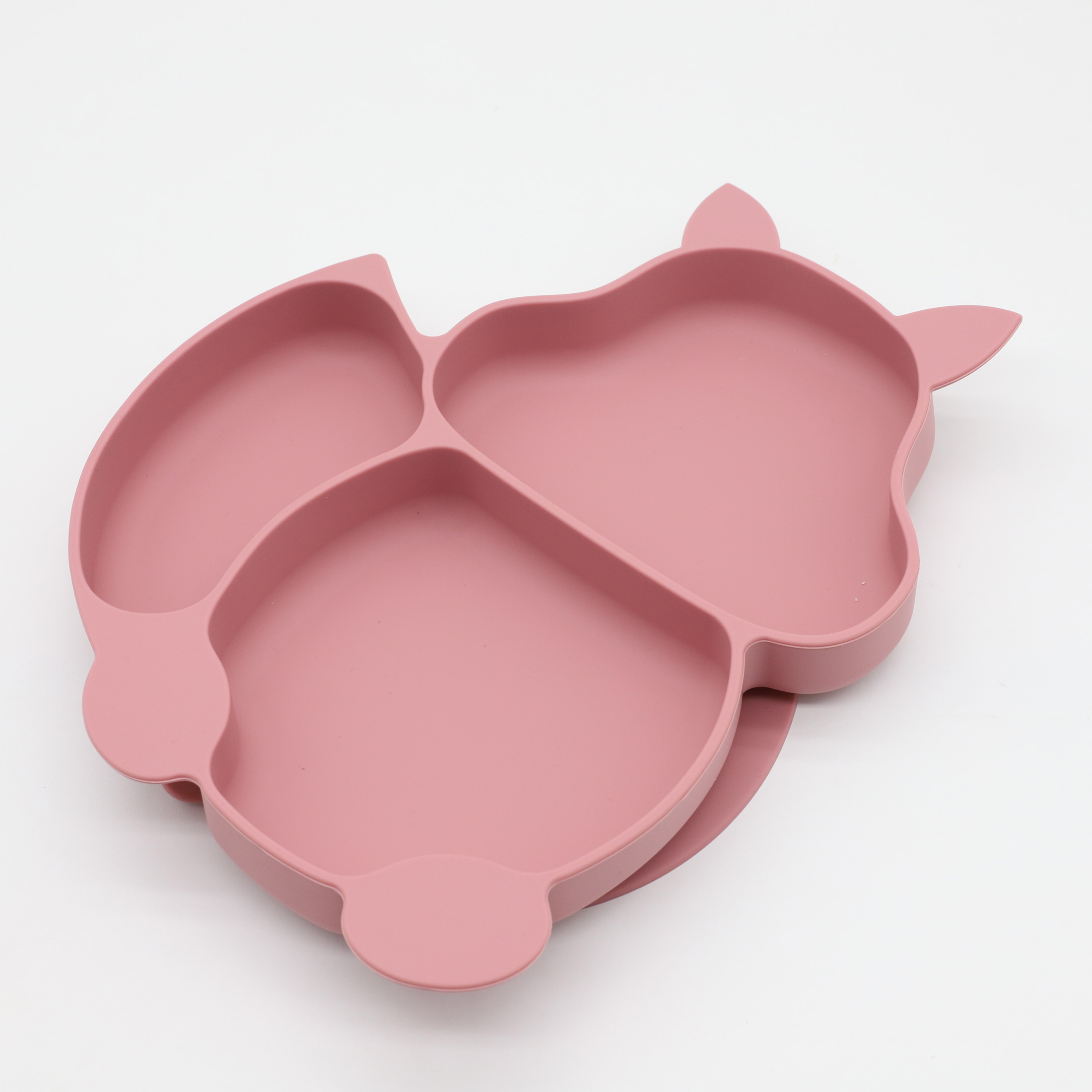 Baby Food Utensils Set - 3pcs silicone squirrel dinner plate with