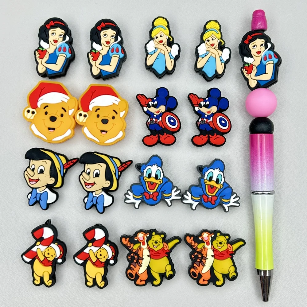 Baby Food Toy - 10PC DIY Cartoon Mini Silicone Beads