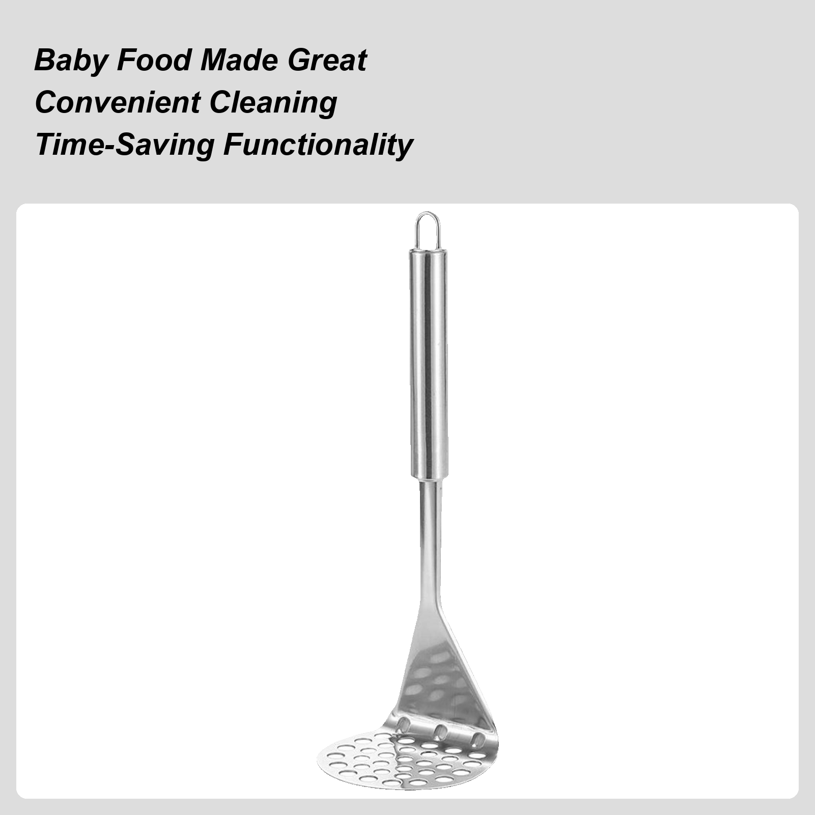 Veggie Baby Food - Metal Potato Masher Avocado Smash Tool