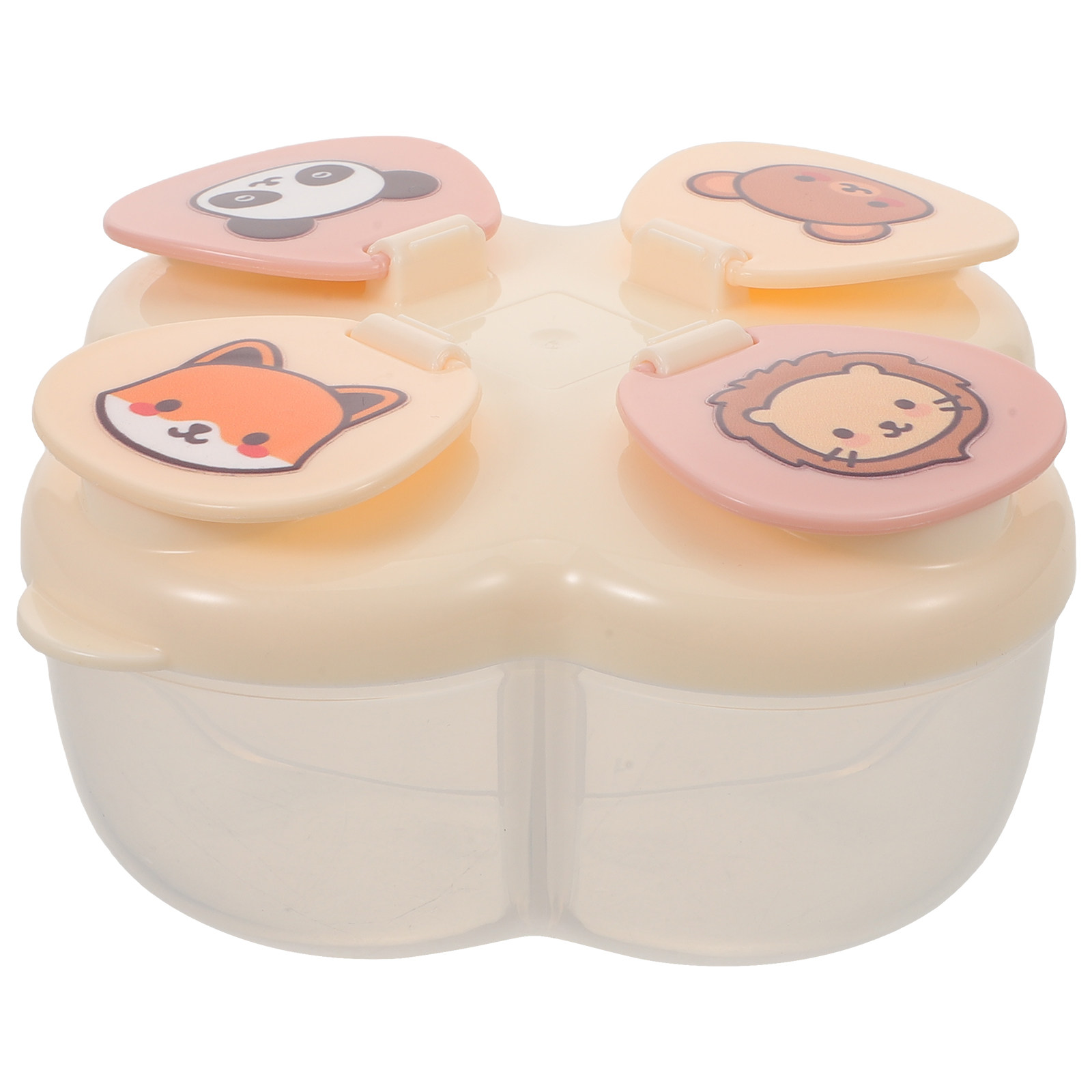 Baby Food Dispenser - Portable Milk Powder Container With 4