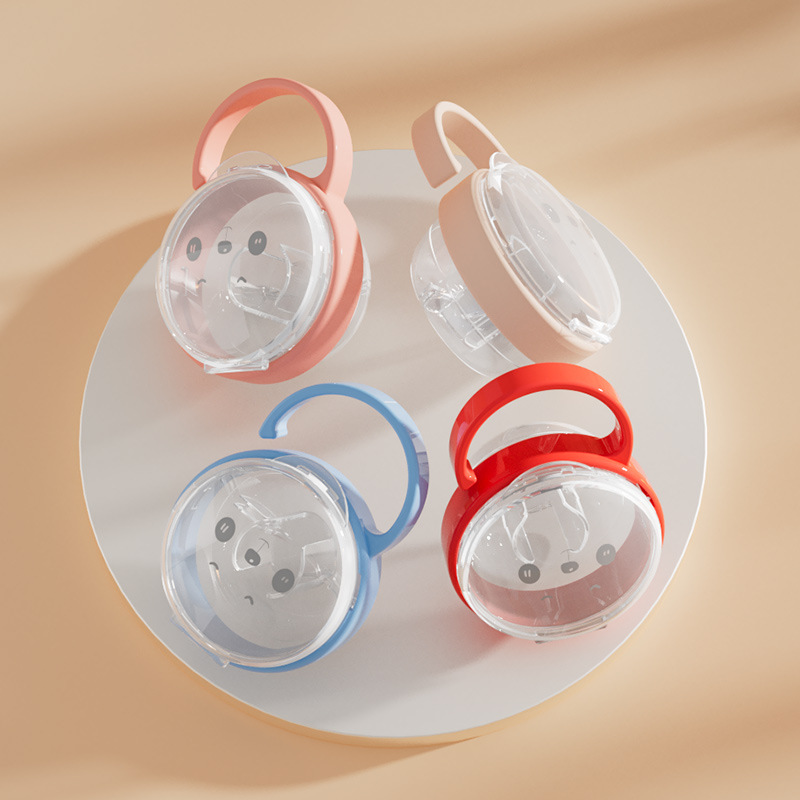 Baby Food Container - New Baby Pacifier Clear Dustproof Case,