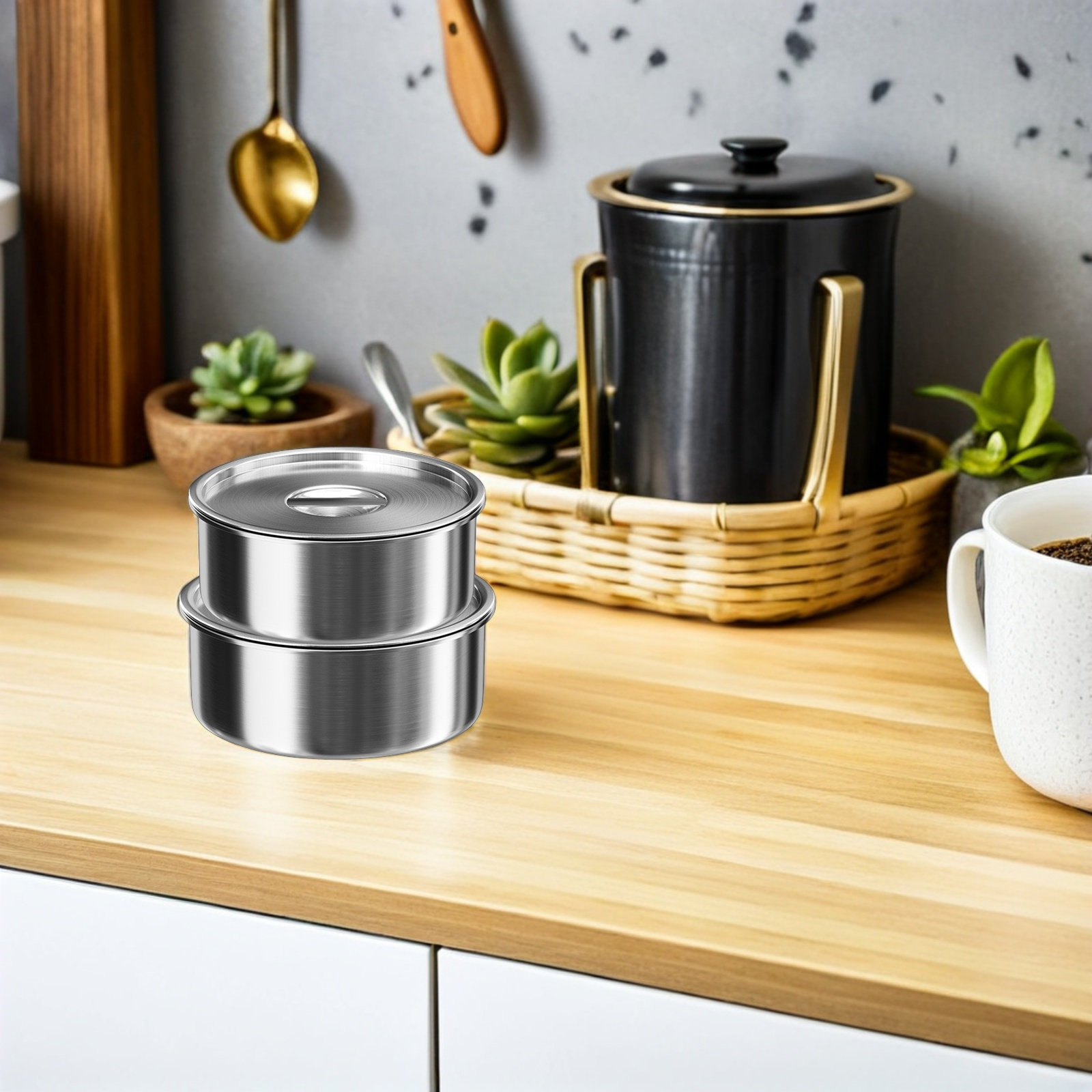 Veggie Baby Food - 2Pcs Stainless Steel Steam Bowls with