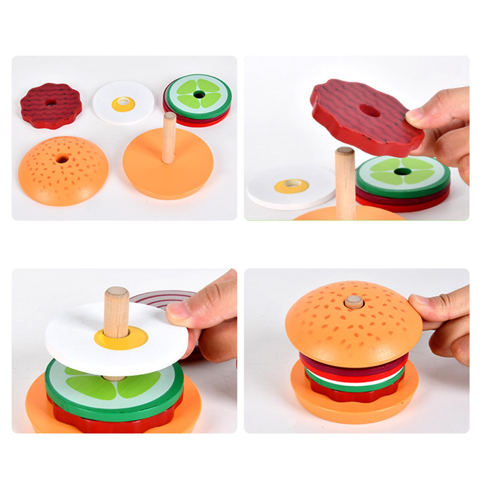 Pretend Fake Food Wooden Stack - огляд і ціна Baby Food Order