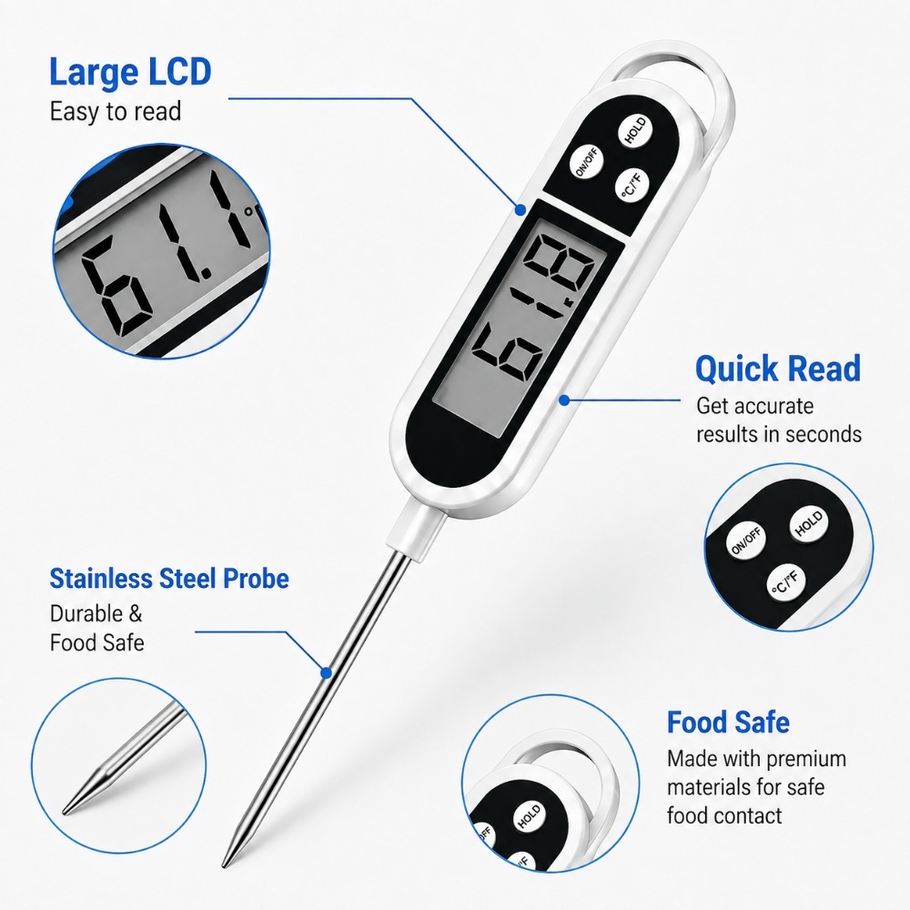 Kitchen Digital Thermometer Pr - огляд і ціна Baby Food Age
