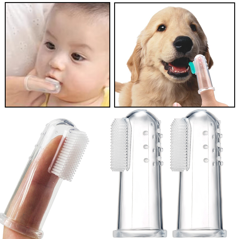 Soft Silicone Pet Finger Tooth - огляд і ціна Baby Food Dogs