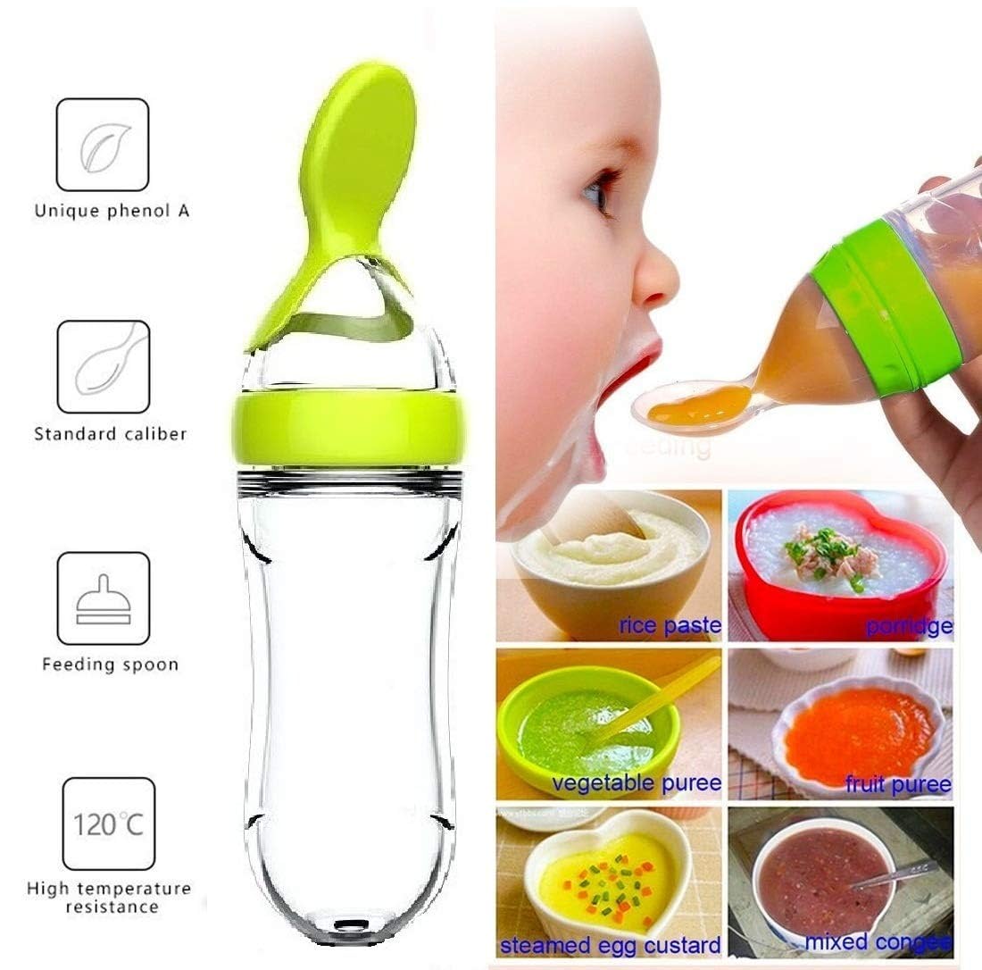 Squeezing Feeding Bottle Cup S - огляд і ціна Baby Food Newborn