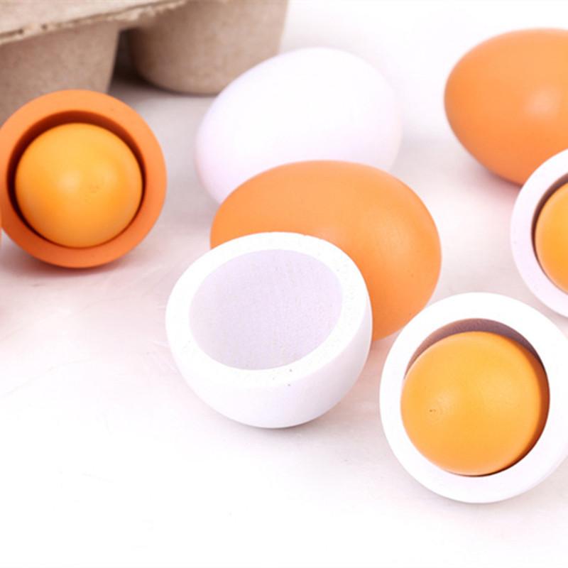 6Pcs Kitchen Wooden Artificial - огляд і ціна Baby Food Egg