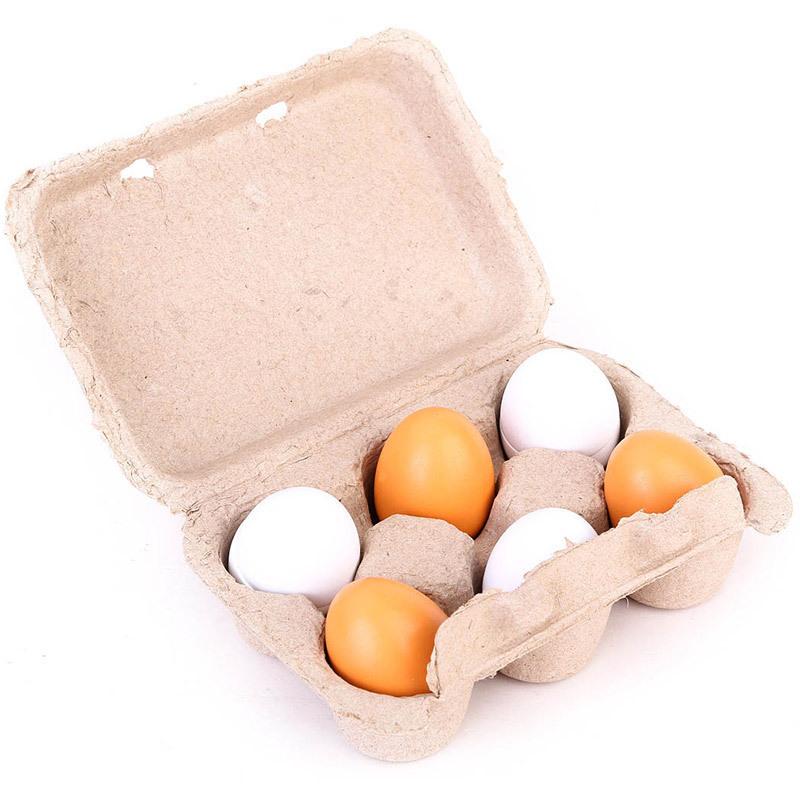 6Pcs Kitchen Wooden Artificial - огляд і ціна Baby Food Egg