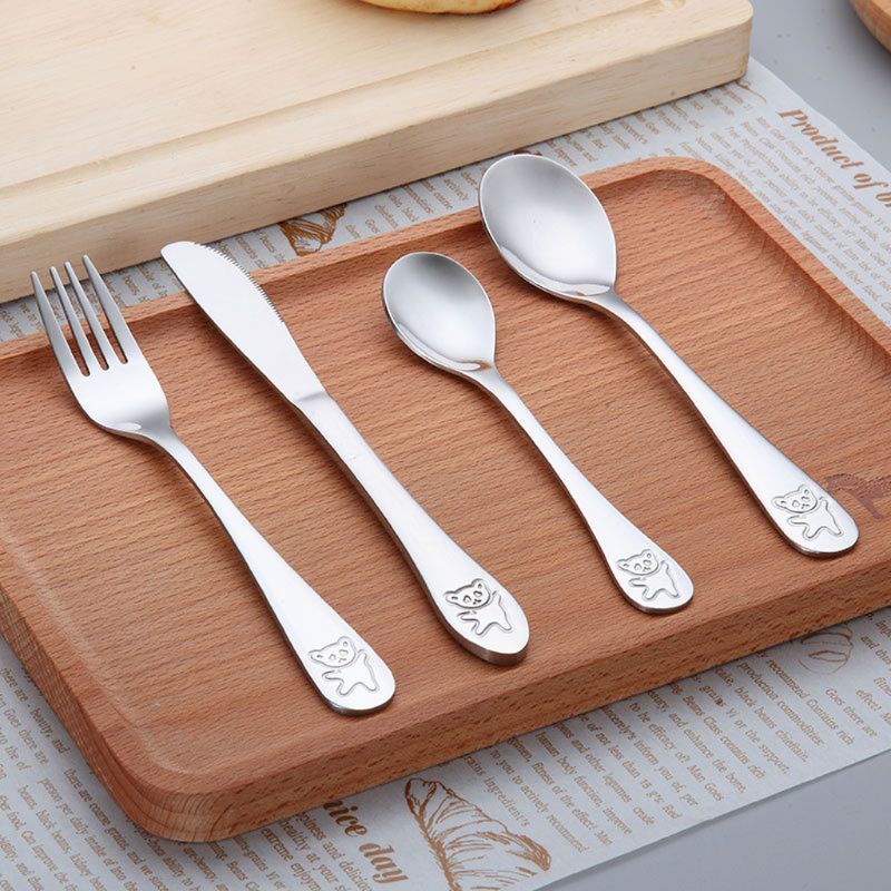4 Pcs/set Baby Teaspoon Spoon  - огляд і ціна Baby Food Utensils Set