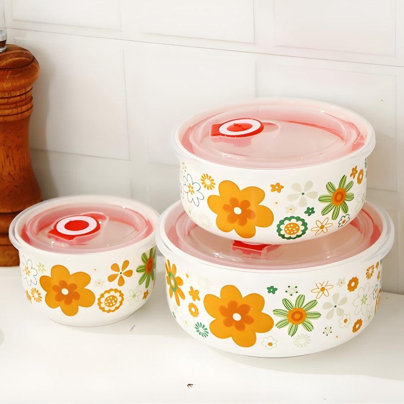 Three-piece set, fine bone chi - огляд і ціна Baby Food Container
