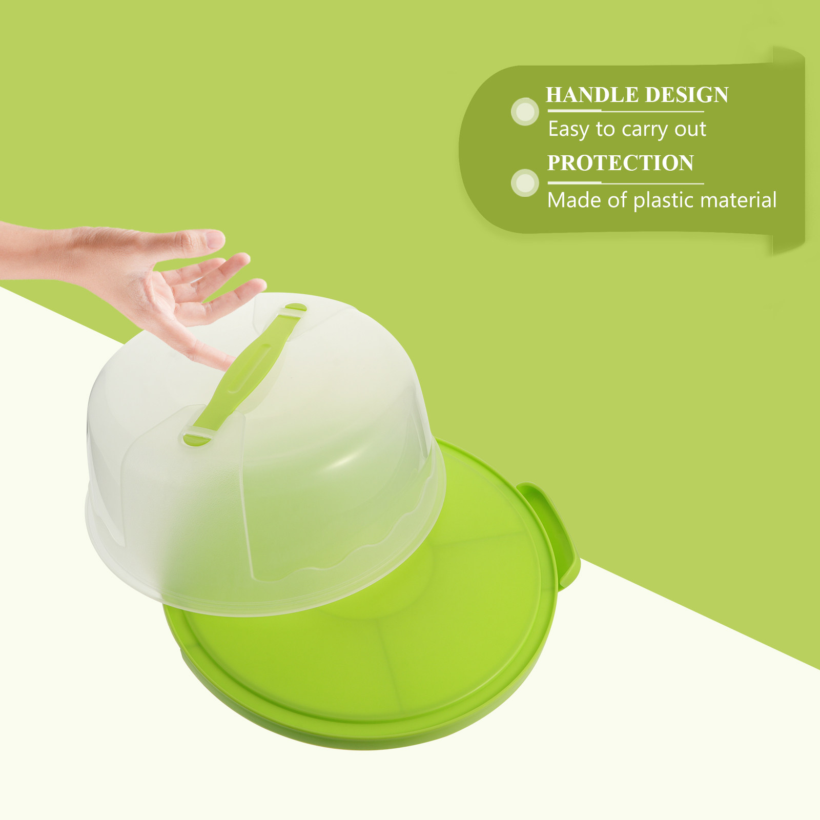 1Pcs 8 Inch Round Transparent  - огляд і ціна Baby Food Container