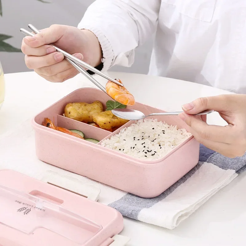 Microwave Lunch Box Wheat Stra - огляд і ціна Baby Food Container