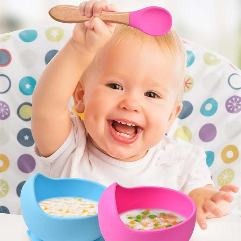 2Pcs/Set Baby Silicone Spoon F - огляд і ціна Baby Food Utensils Set