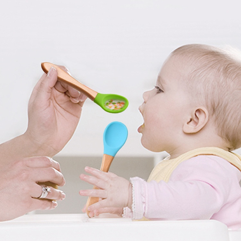 2Pcs/Set Baby Silicone Spoon F - огляд і ціна Baby Food Utensils Set