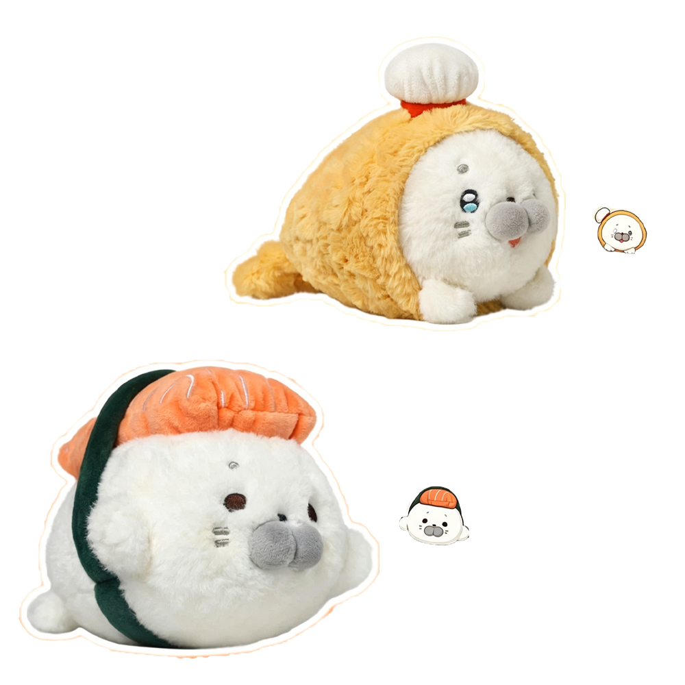 Fried Shrimp Seal Plush Toys F - огляд і ціна Baby Food Shrimp