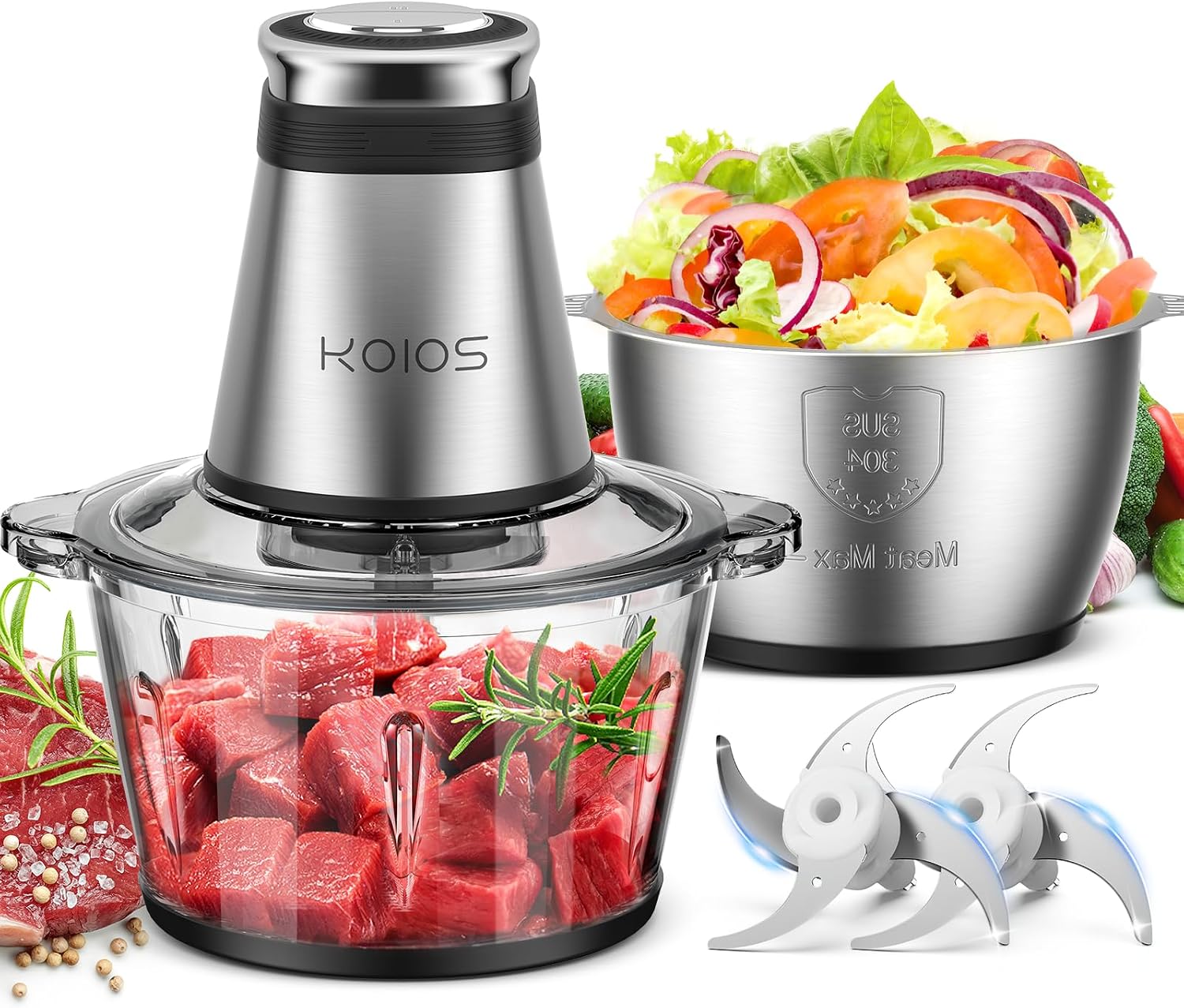 500W Food Chopper, 2 Bowls (8  - огляд і ціна Veggie Baby Food