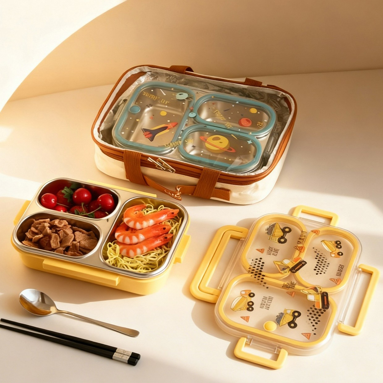 Large Capacity Cartoon Childre - огляд і ціна Baby Food Container